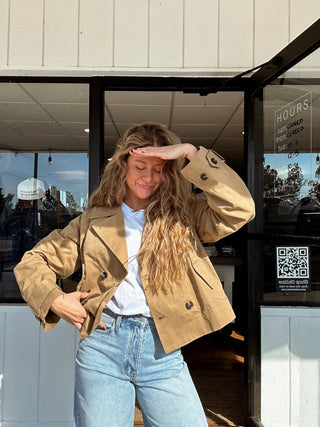 The Jen Short Trench Coat - 