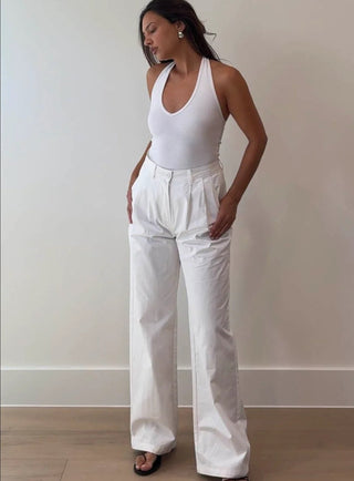 The Kalli Trousers - White - 