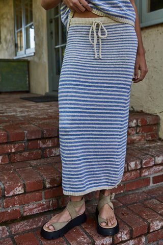 The Kass Maxi Skirt - Blue - 