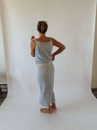 The Kass Maxi Skirt - Blue - 