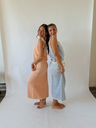 The Kass Maxi Skirt - Coral - 