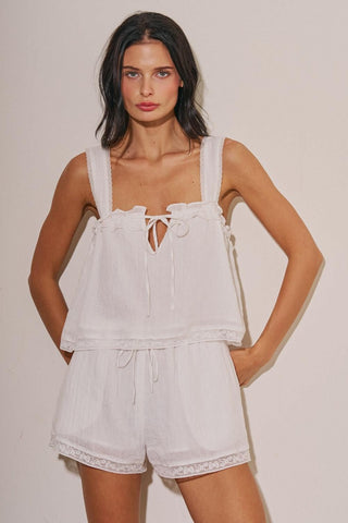 The Katrina Shorts - White -
