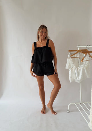 The Katrina Top - Black -