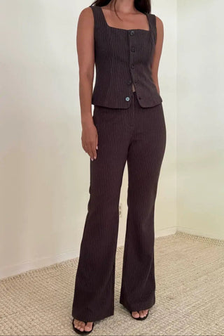 The Kaye Pinstripe Pants - 