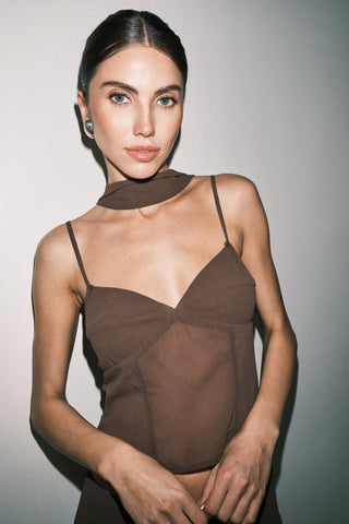 The Kimmy Brown Midi Skirt - 