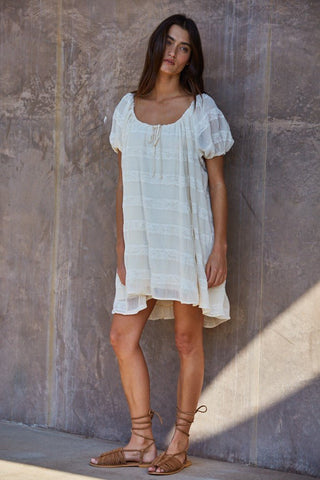 The Lace Babydoll Mini Dress - 