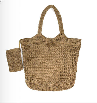 The Larson Straw Bag - Olive - 