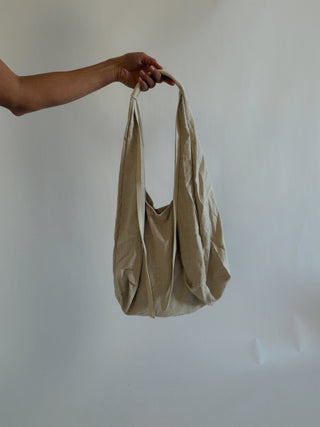 The Linen Hobo Bag - Off White - 
