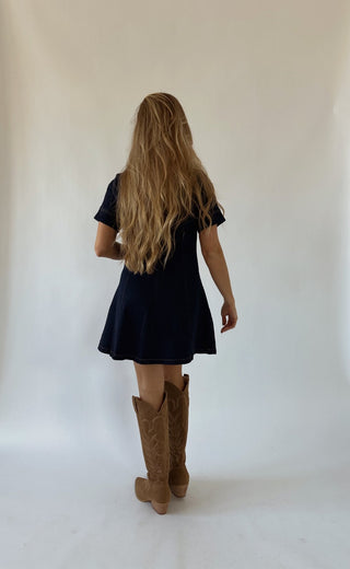 The Madison Short Sleeve Denim Dress - 