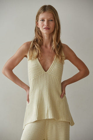 The Maria Wide Leg Pants - Off White - 