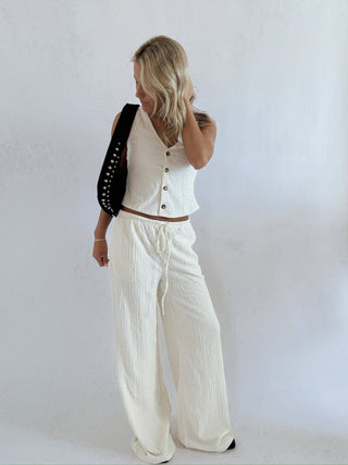 The Melina Wide Leg Pants - 