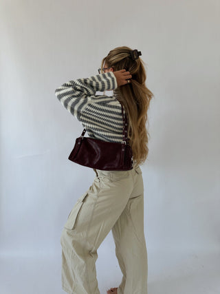 The Milano Bag - Maroon -