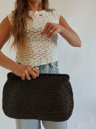 The Nona Straw Clutch - 