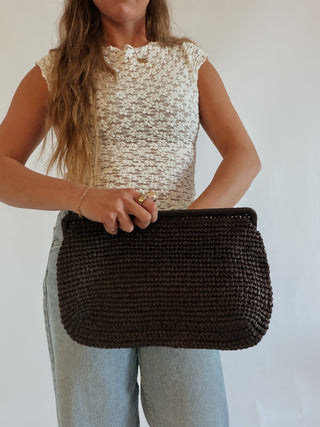The Nona Straw Clutch - 
