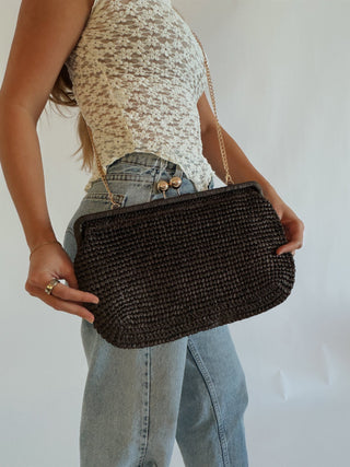 The Nona Straw Clutch - 