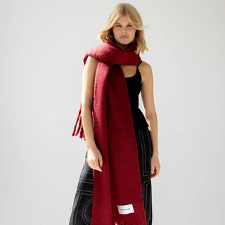 The Recycled Scarf - Burgundy - 