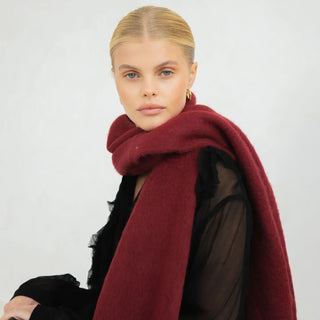 The Recycled Scarf - Burgundy - 