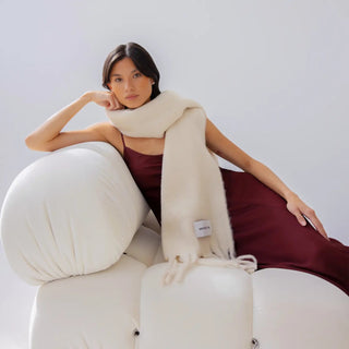 The Recycled Scarf - Pebble Beige - 