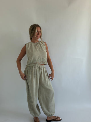 The Sage Lace Balloon Pants -