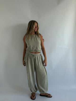 The Sage Lace Balloon Pants -