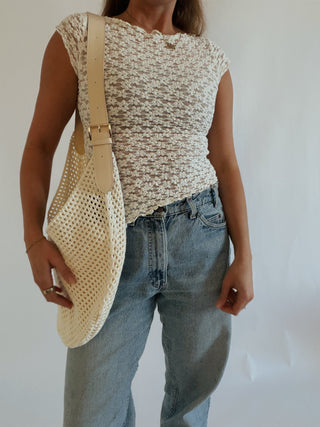 The Sally Hobo Bag - Off White - 