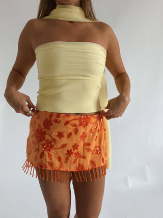 The Sequin Tassle Mini Skort - 
