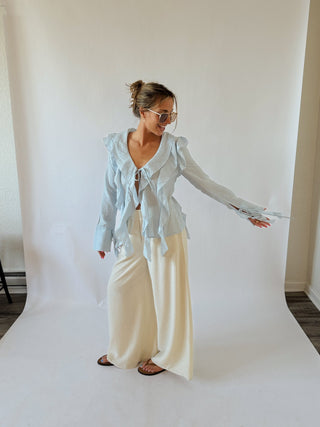 The Skyla Top - Baby Blue - 