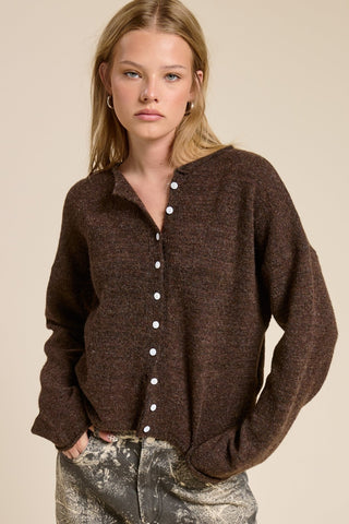 The Staple Cardigan - Walnut - 