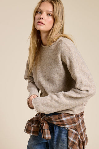 The Staple Crew Neck Sweater - Cappuccino - 