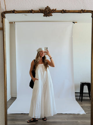 The Valerie Eyelet Jumpsuit - 