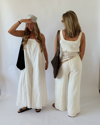 The Valerie Eyelet Jumpsuit - 