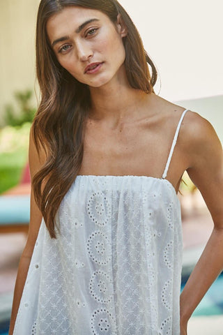 The Valerie Eyelet Jumpsuit - 