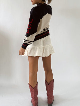 USA Varsity Zip Up - Navy - Sweaters