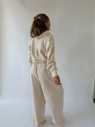 Wanderer Woven Button Down - Dove -