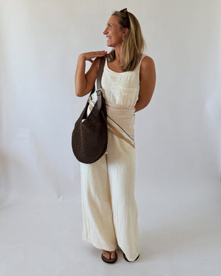 White Gauze Jumpsuit - 