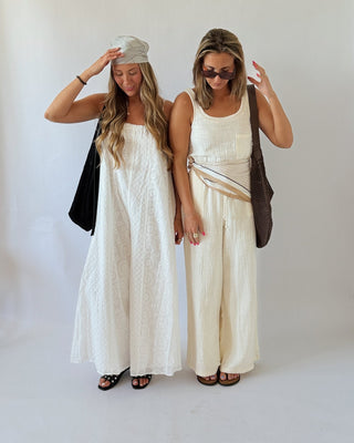 White Gauze Jumpsuit - 