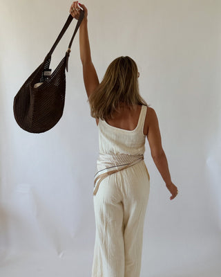 White Gauze Jumpsuit - 