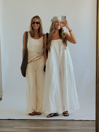 White Gauze Jumpsuit - 