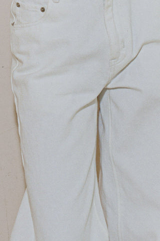 White Straight Leg Jeans -
