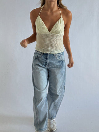 Yellow Halter Top - 
