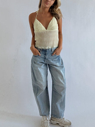Yellow Halter Top - 