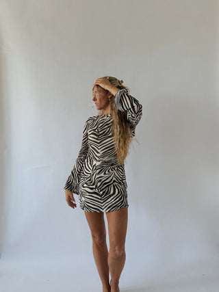 Zebra mini dress -