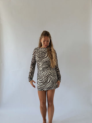 Zebra mini dress -