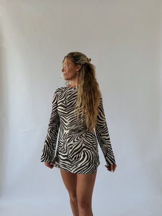 Zebra mini dress -