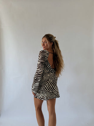 Zebra mini dress -