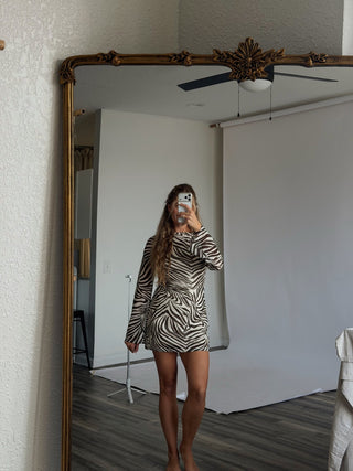 Zebra mini dress -