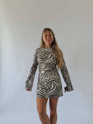 Zebra mini dress -