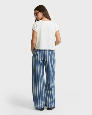 Zonte Striped Elastic Waistband Pant -
