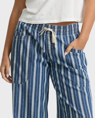 Zonte Striped Elastic Waistband Pant -