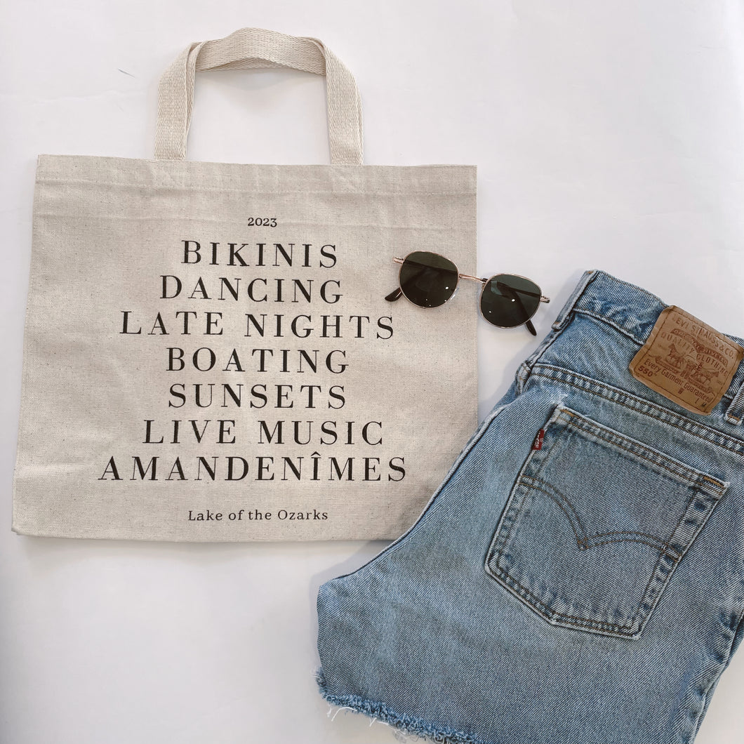 The Summer Days Canvas Tote